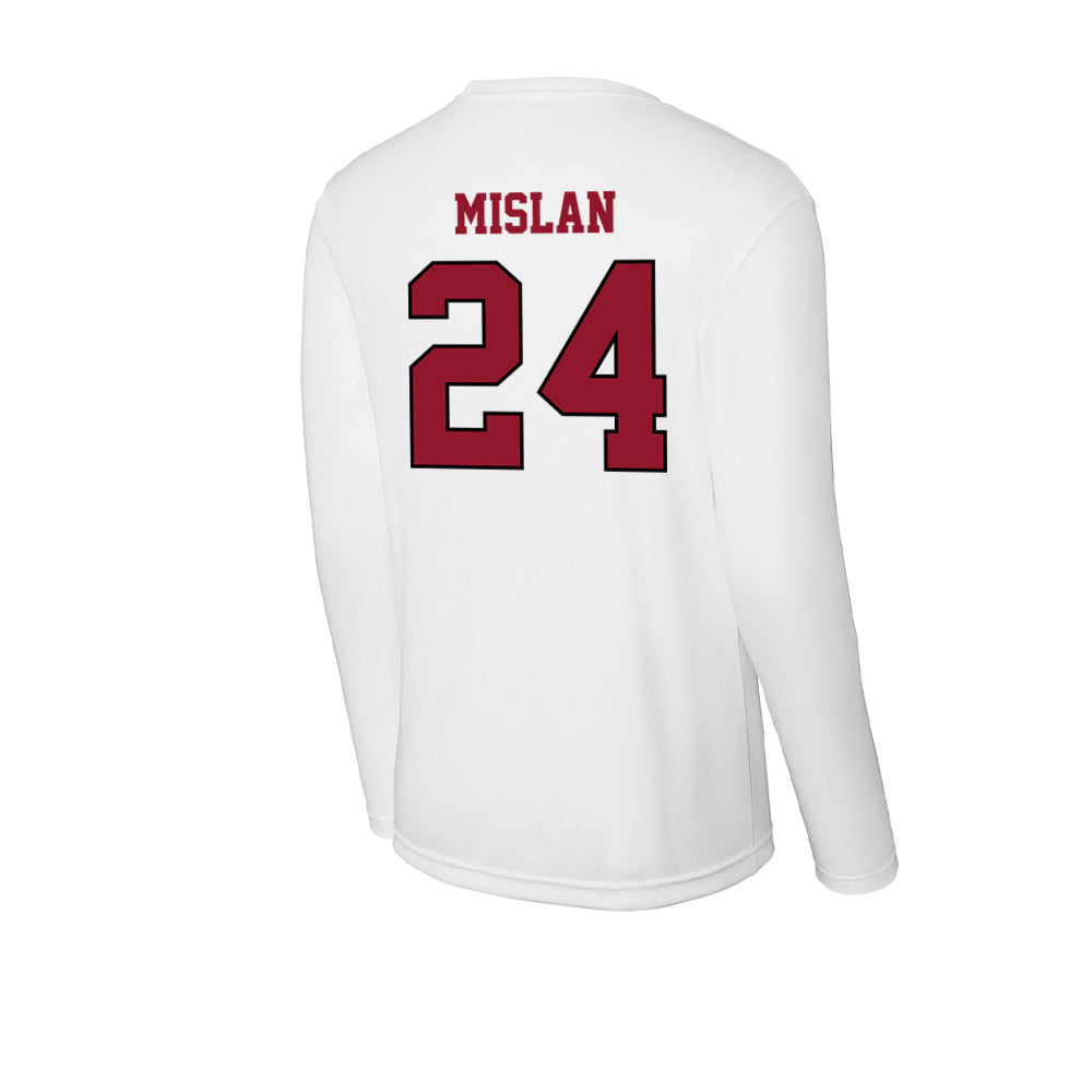 Lafayette College - NCAA Baseball : Jack Mislan - Activewear Long Sleeve T-Shirt-1