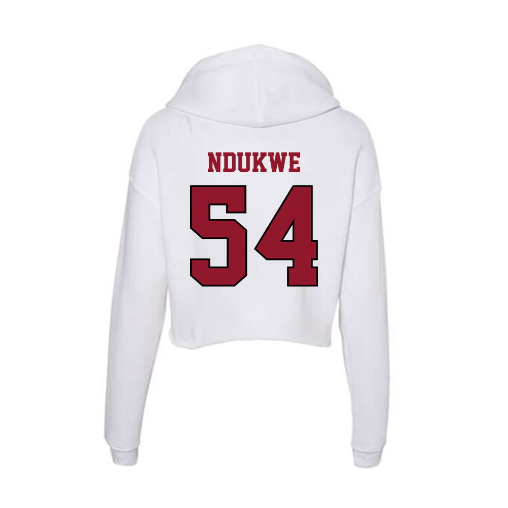 Lafayette College - NCAA Football : Mcbright Ndukwe - Women's Crop Fleece Hoodie-1