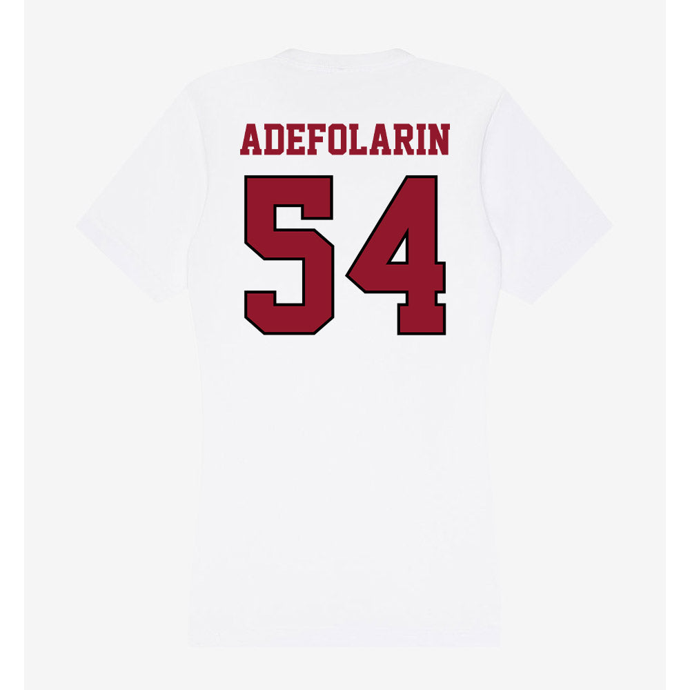 Lafayette College - NCAA Football : Daniel Adefolarin - Women's V-Neck T-Shirt-1