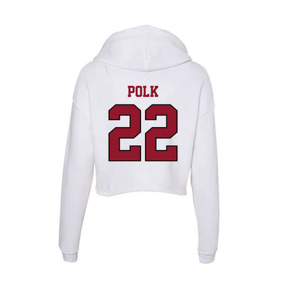 Lafayette College - NCAA Football : Jeremiah Polk - Women's Crop Fleece Hoodie-1