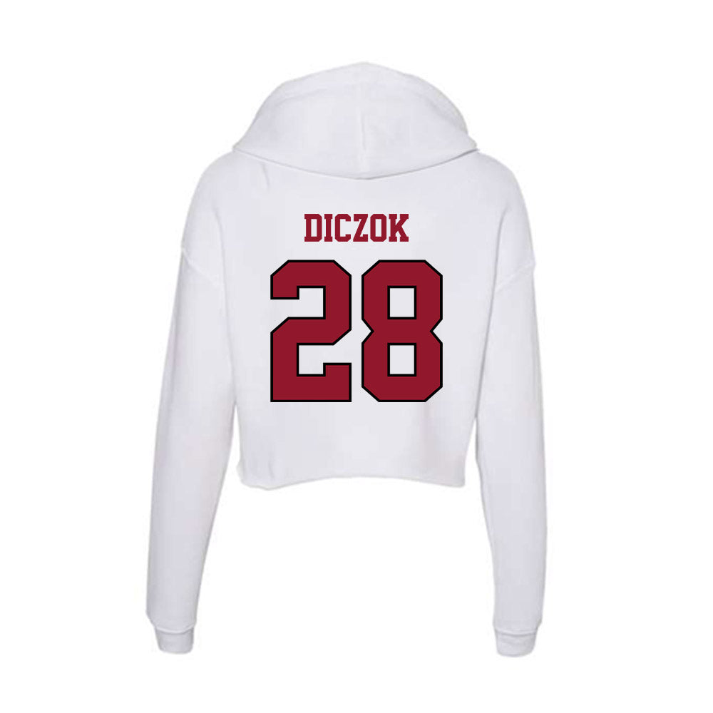 Lafayette College - NCAA Men's Lacrosse : Sean Diczok - Women's Crop Fleece Hoodie-1