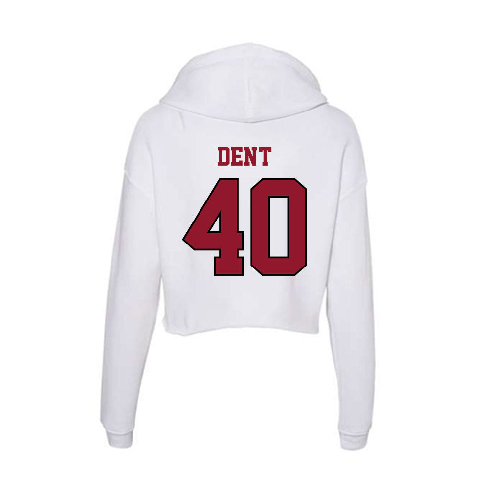 Lafayette College - NCAA Football : Michael Dent - Women's Crop Fleece Hoodie-1