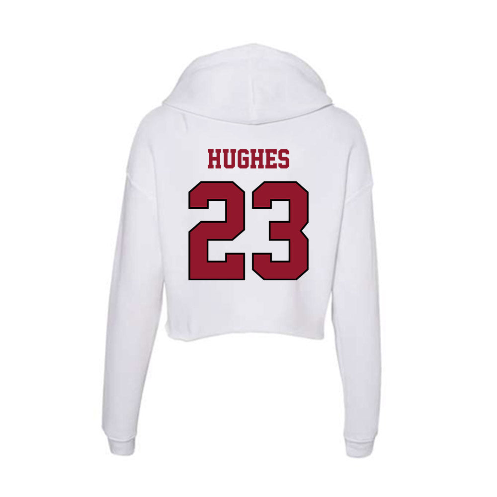 Lafayette College - NCAA Women's Soccer : Alle Hughes - Women's Crop Fleece Hoodie-1