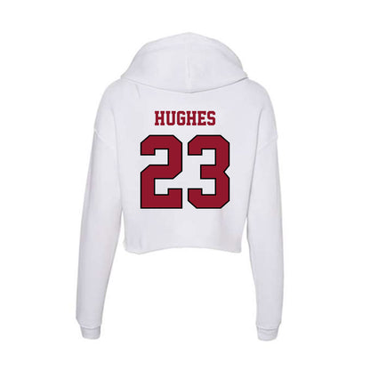 Lafayette College - NCAA Women's Soccer : Alle Hughes - Women's Crop Fleece Hoodie-1