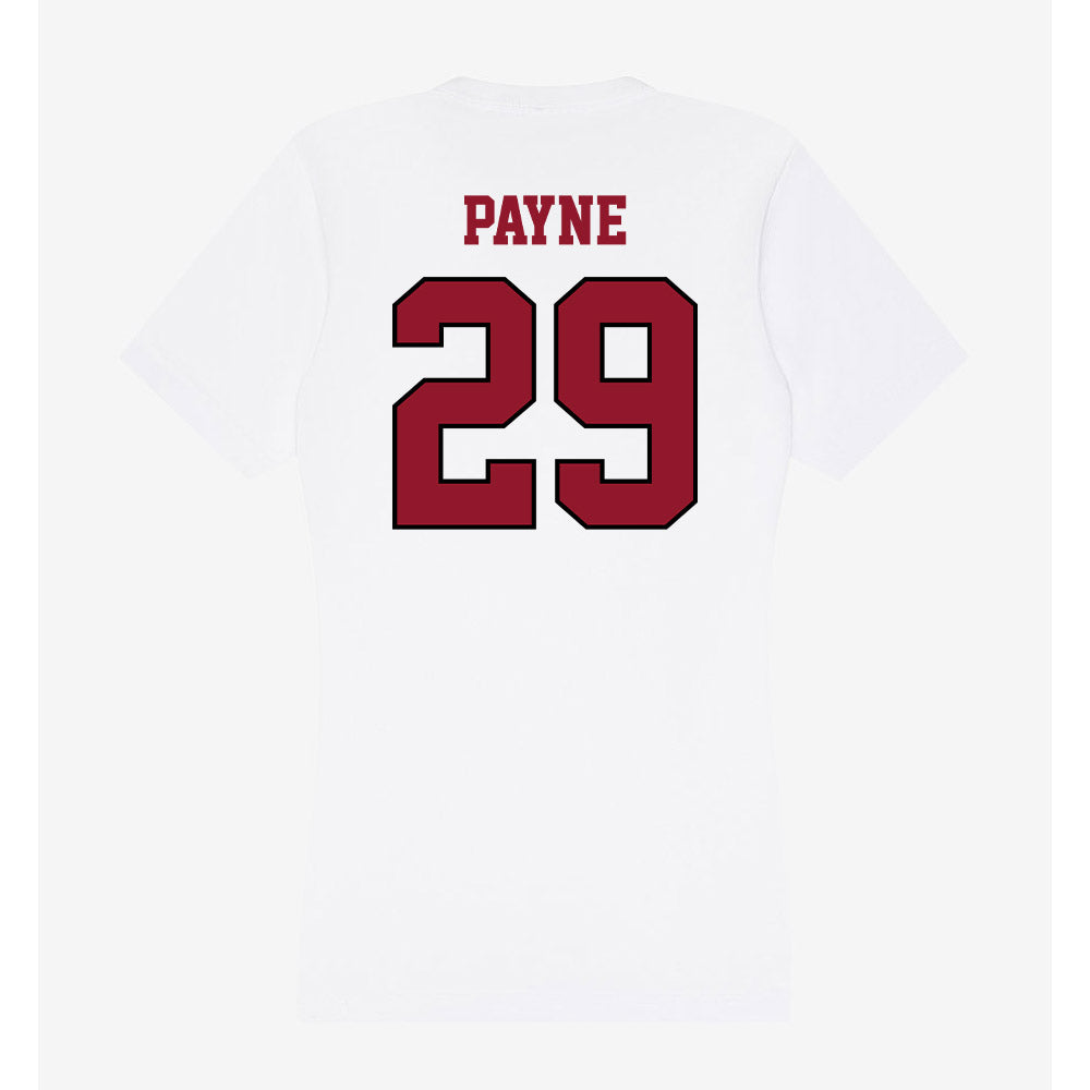 Lafayette College - NCAA Baseball : Alex Payne - Women's V-Neck T-Shirt-1