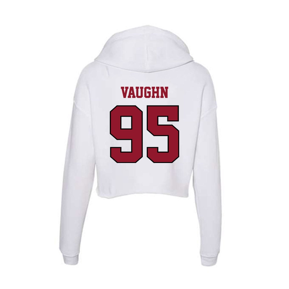 Lafayette College - NCAA Football : Michael Vaughn - Women's Crop Fleece Hoodie-1