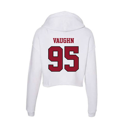 Lafayette College - NCAA Football : Michael Vaughn - Women's Crop Fleece Hoodie-1