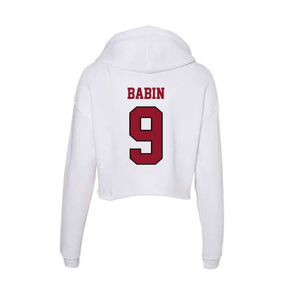 Lafayette College - NCAA Football : Joshua Babin - Women's Crop Fleece Hoodie-1