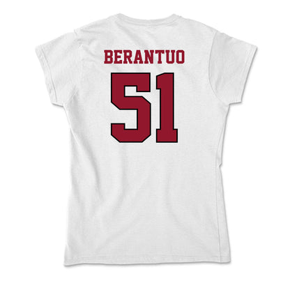 Lafayette College - NCAA Football : Maddox Berantuo - Soft Style Women’s T-Shirt-1