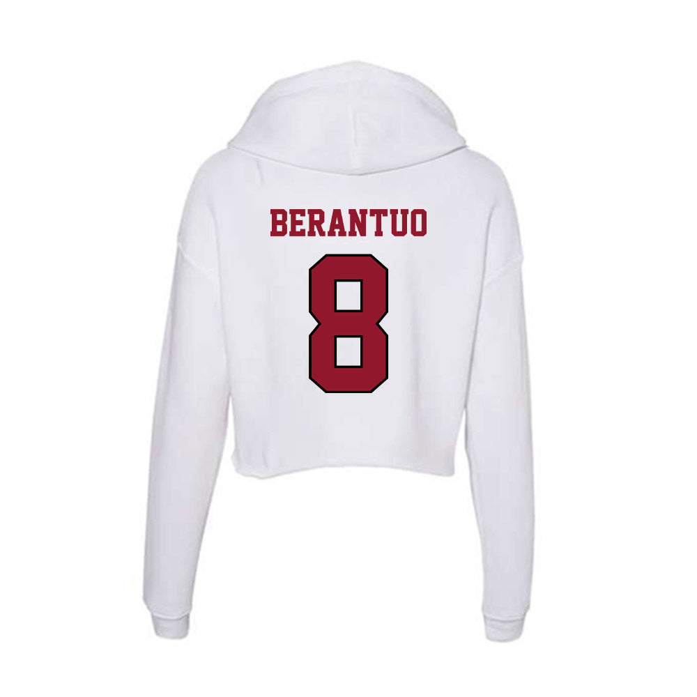 Lafayette College - NCAA Football : Maddox Berantuo - Women's Crop Fleece Hoodie-1
