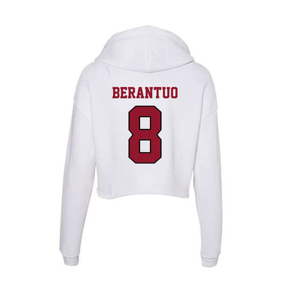 Lafayette College - NCAA Football : Maddox Berantuo - Women's Crop Fleece Hoodie-1