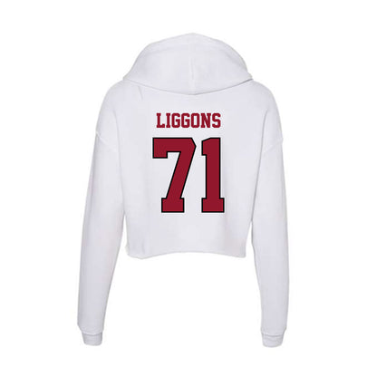 Lafayette College - NCAA Football : Zen Liggons - Women's Crop Fleece Hoodie-1