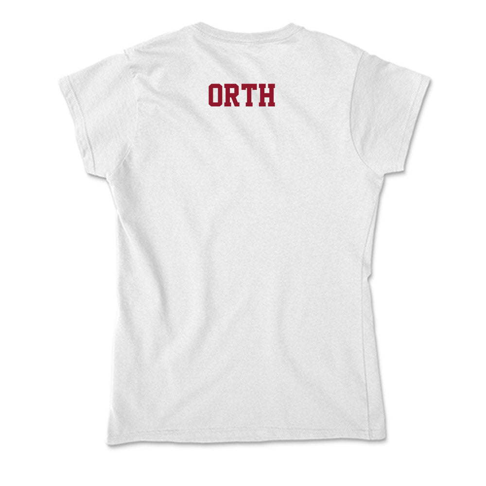 Lafayette College - NCAA Men's Swimming & Diving : Landon Orth - Soft Style Women’s T-Shirt-1