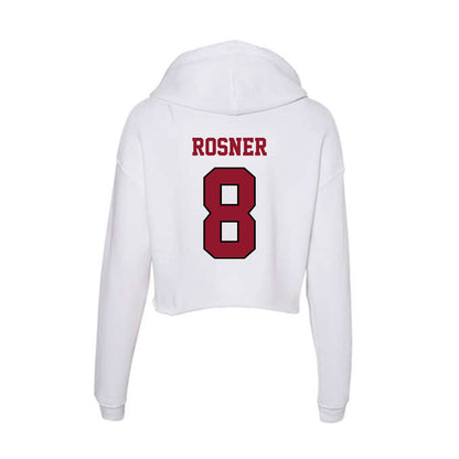Lafayette College - NCAA Softball : Danielle Rosner - Women's Crop Fleece Hoodie-1