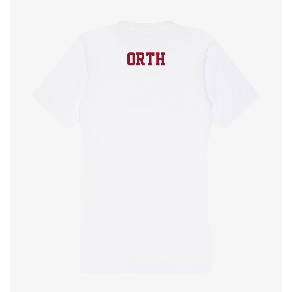 Lafayette College - NCAA Men's Swimming & Diving : Landon Orth - Women's V-Neck T-Shirt-1