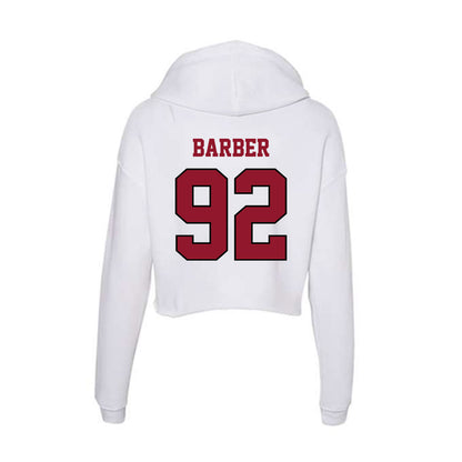 Lafayette College - NCAA Football : Will Barber - Women's Crop Fleece Hoodie-1