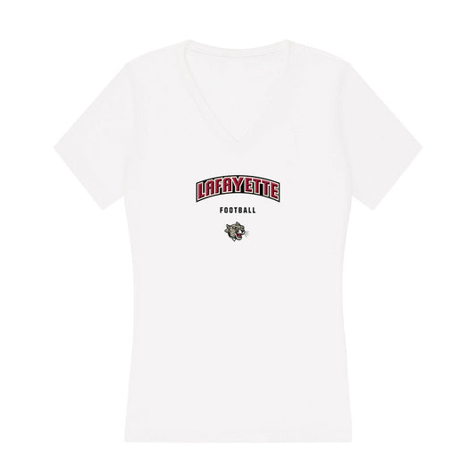 Lafayette College - NCAA Football : Will Barber - Women's V-Neck T-Shirt-0