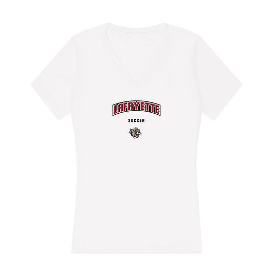 Lafayette College - NCAA Men's Soccer : Samir Dishnica - Women's V-Neck T-Shirt-0