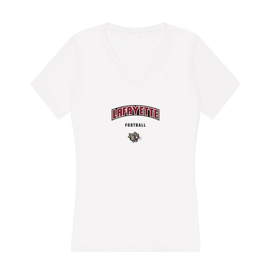 Lafayette College - NCAA Football : Xavier Johnson - Women's V-Neck T-Shirt-0