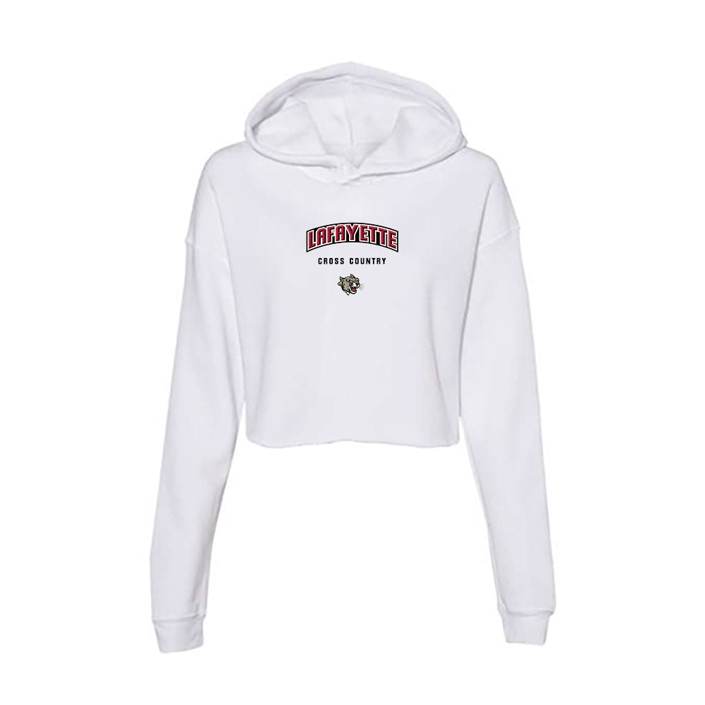 Lafayette College - NCAA Women's Cross Country : Braelyn Graham - Women's Crop Fleece Hoodie-0