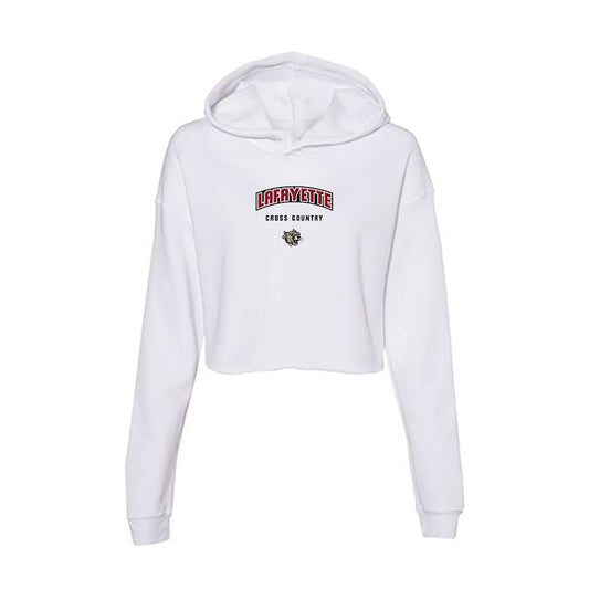 Lafayette College - NCAA Women's Cross Country : Braelyn Graham - Women's Crop Fleece Hoodie-0