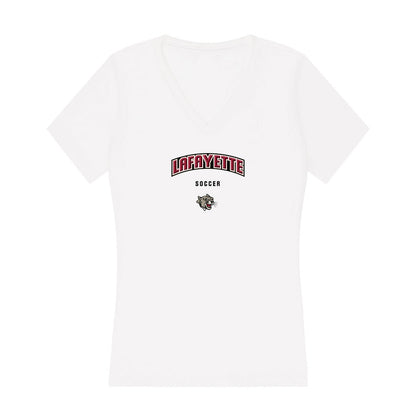 Lafayette College - NCAA Women's Soccer : Era Methoxha - Women's V-Neck T-Shirt-0