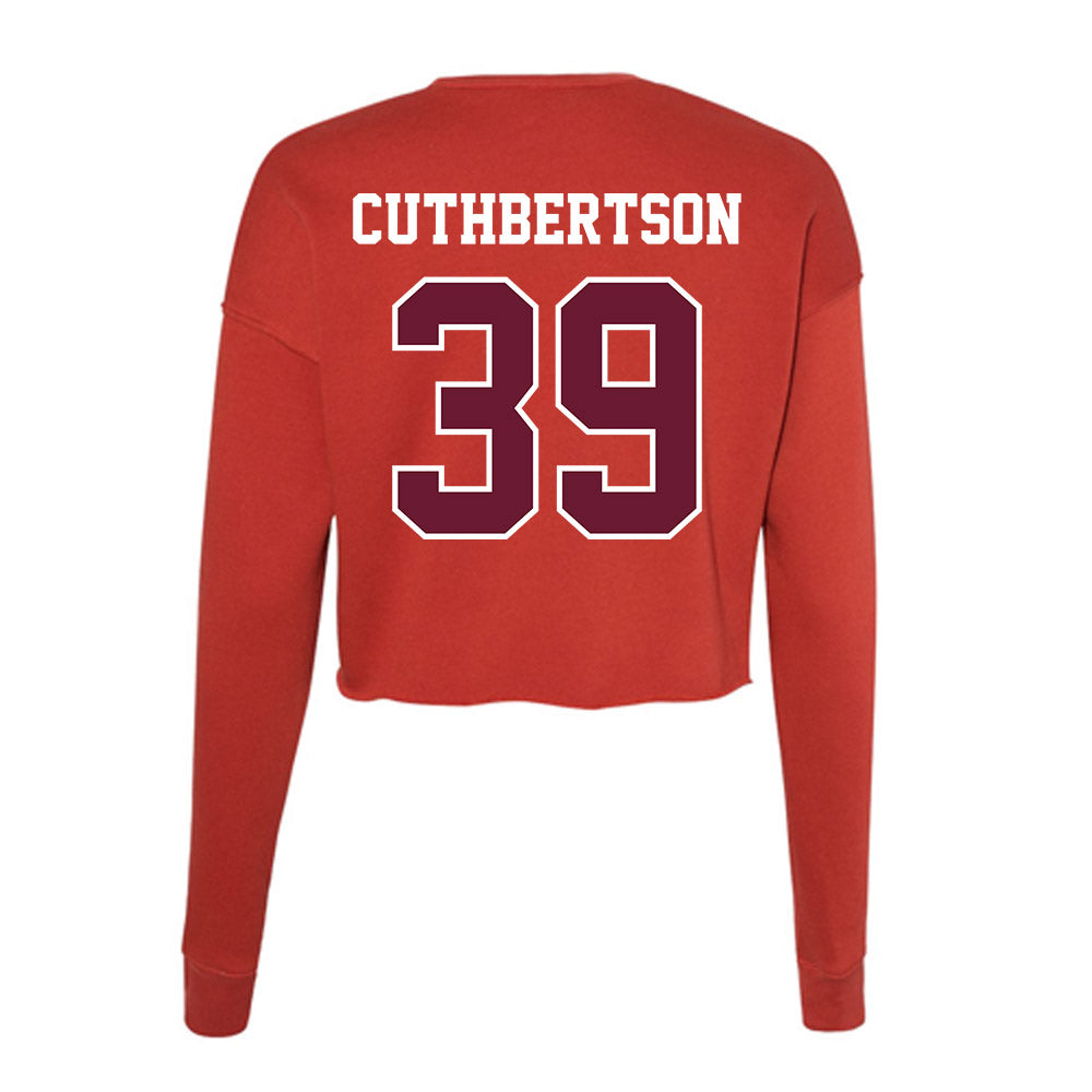 AAMU - NCAA Women's Soccer : Charlotte Cuthbertson - Women's Cropped Crew Fleece-1