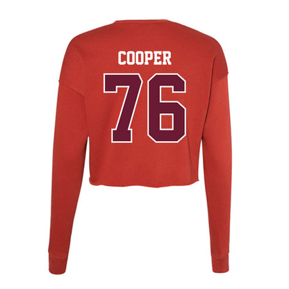 AAMU - NCAA Football : Kapone Cooper - Women's Cropped Crew Fleece-1