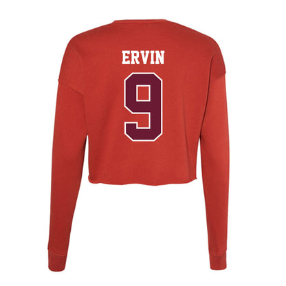 AAMU - NCAA Women's Basketball : Kalyn Ervin - Women's Cropped Crew Fleece-1