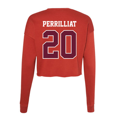 AAMU - NCAA Football : Byron Perrilliat - Women's Cropped Crew Fleece-1