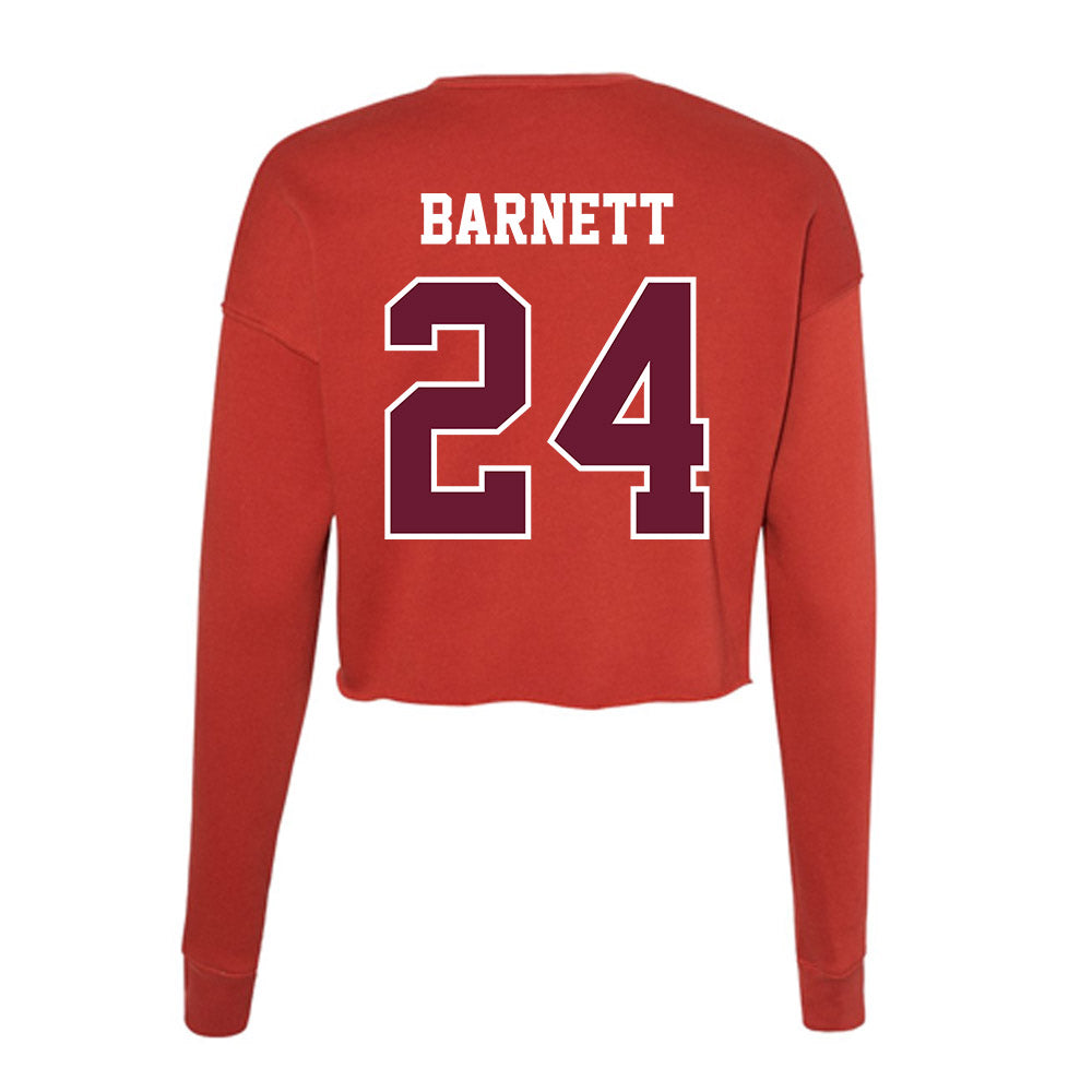 AAMU - NCAA Football : Javarion Barnett - Women's Cropped Crew Fleece-1