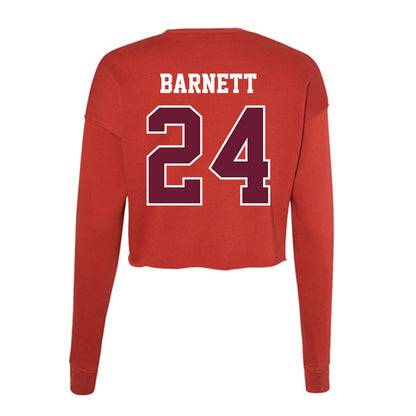 AAMU - NCAA Football : Javarion Barnett - Women's Cropped Crew Fleece-1