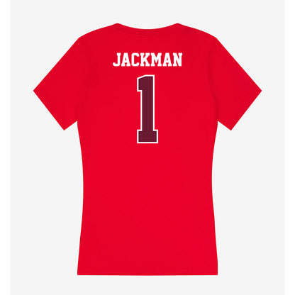 AAMU - NCAA Women's Volleyball : Rayishon Jackman - Women's V-Neck T-Shirt-1