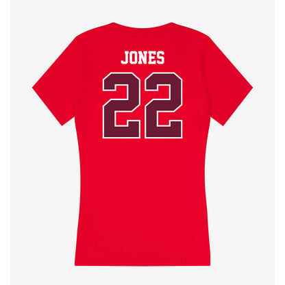 AAMU - NCAA Softball : Zahria Jones - Women's V-Neck T-Shirt-1