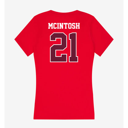 AAMU - NCAA Women's Basketball : Sumayah McIntosh - Women's V-Neck T-Shirt-1