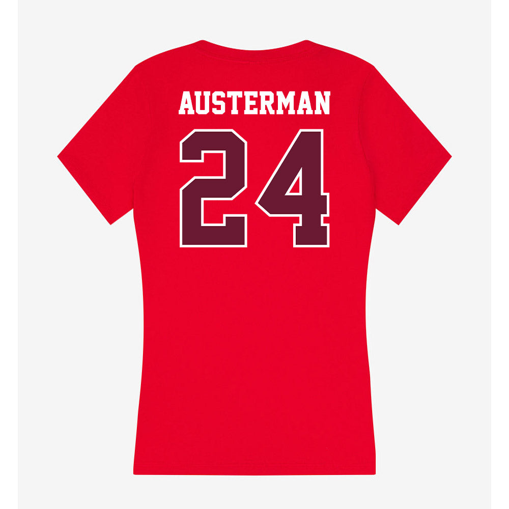 AAMU - NCAA Softball : Kali Austerman - Women's V-Neck T-Shirt-1
