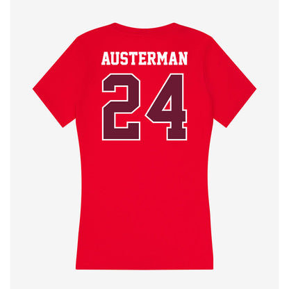 AAMU - NCAA Softball : Kali Austerman - Women's V-Neck T-Shirt-1