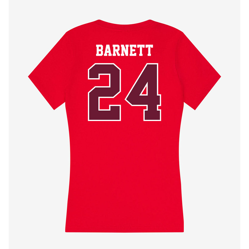AAMU - NCAA Football : Javarion Barnett - Women's V-Neck T-Shirt-1