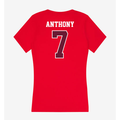 AAMU - NCAA Women's Soccer : Jhelysse Anthony - Women's V-Neck T-Shirt-1
