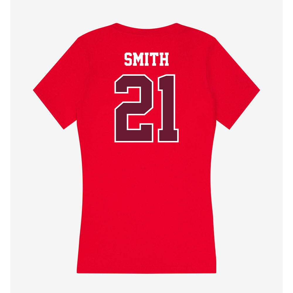 AAMU - NCAA Women's Volleyball : Briana Smith - Women's V-Neck T-Shirt-1