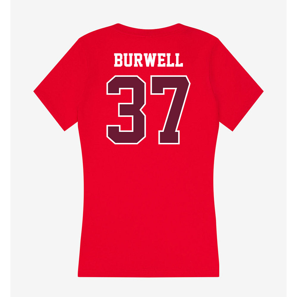 AAMU - NCAA Football : Darius Burwell - Women's V-Neck T-Shirt-1