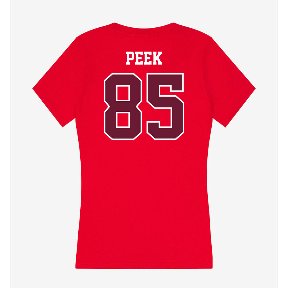 AAMU - NCAA Football : Samuel Peek - Women's V-Neck T-Shirt-1