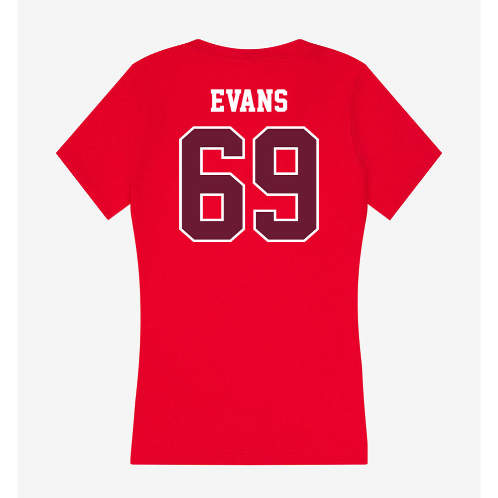 AAMU - NCAA Football : Kavaughn Evans - Women's V-Neck T-Shirt-1