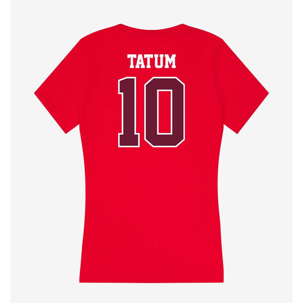 AAMU - NCAA Softball : Kaylee Tatum - Women's V-Neck T-Shirt-1
