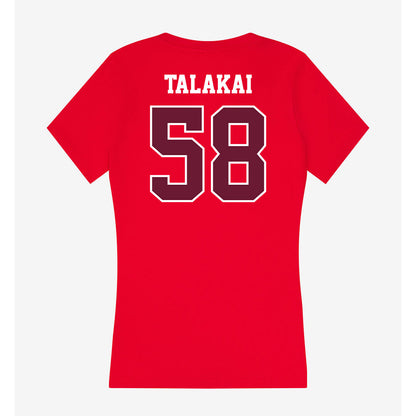 AAMU - NCAA Women's Volleyball : Kelani Talakai - Women's V-Neck T-Shirt-1
