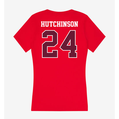 AAMU - NCAA Men's Basketball : Louis Hutchinson - Women's V-Neck T-Shirt-1