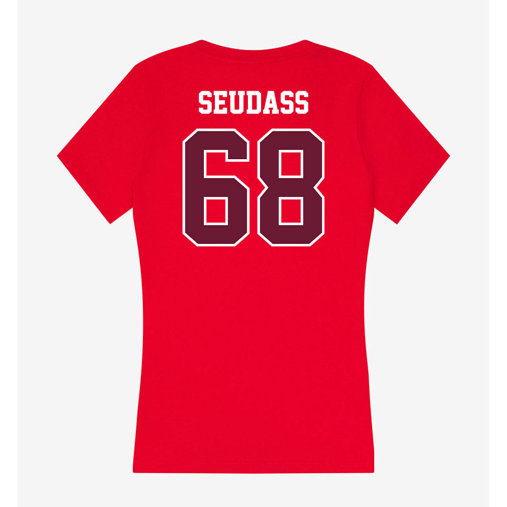 AAMU - NCAA Football : Joshua Seudass - Women's V-Neck T-Shirt-1