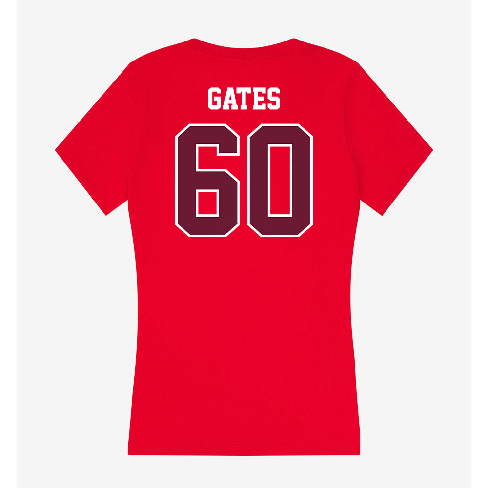 AAMU - NCAA Football : Tyquavious Gates - Women's V-Neck T-Shirt-1