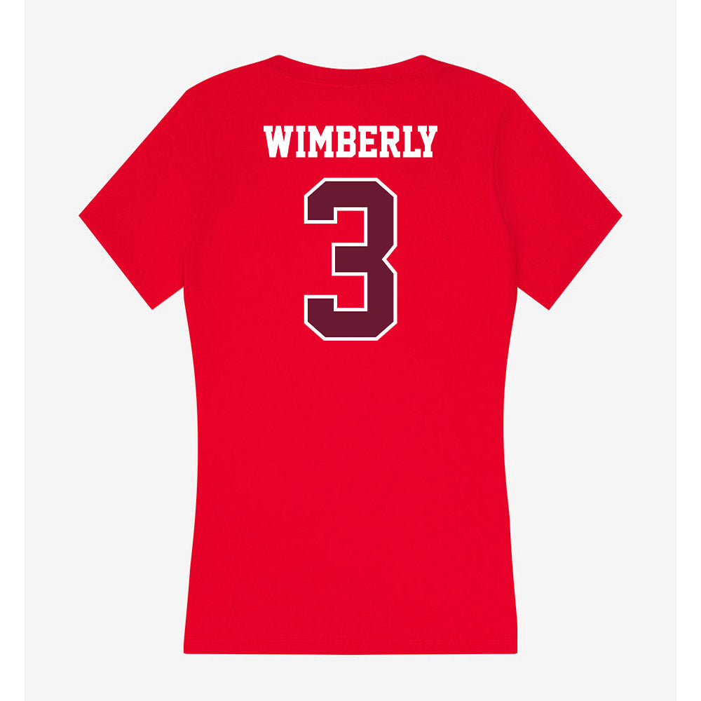 AAMU - NCAA Women's Basketball : Vanessa Wimberly - Women's V-Neck T-Shirt-1