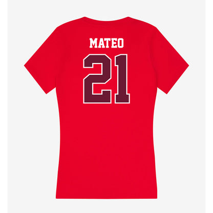AAMU - NCAA Baseball : Anthony Mateo - Women's V-Neck T-Shirt-1